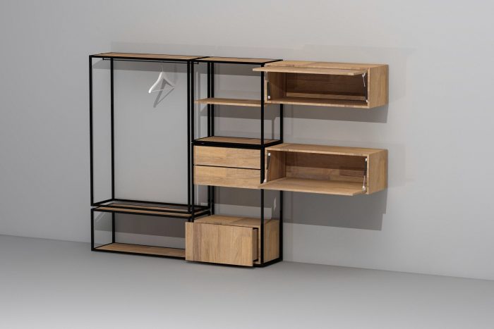 Wardrobe with home office - vestidor con home office